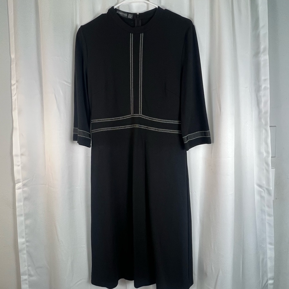 Homeyee  Sheath Dress  Black Women Dress
